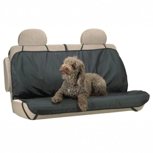 NEW Autotrends Dog‎ Bench Seat Protector Mini Van Seat Cover Pet Hair Waterproof - Picture 1 of 8